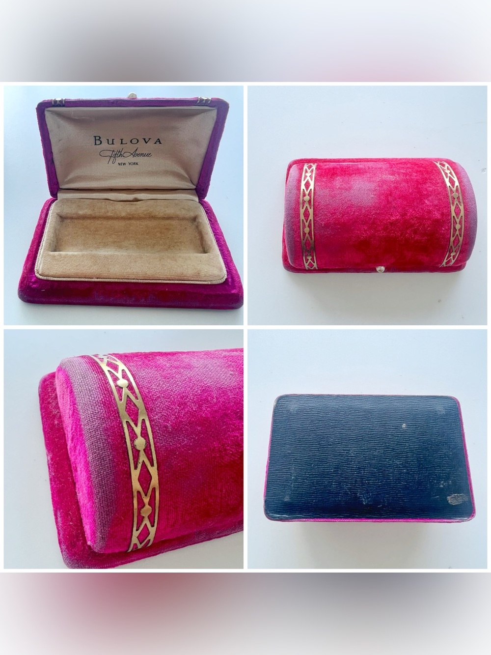 1920s antique Bulova Dauphine watch case extra strap vintage ladies art deco - Picture 9 of 12